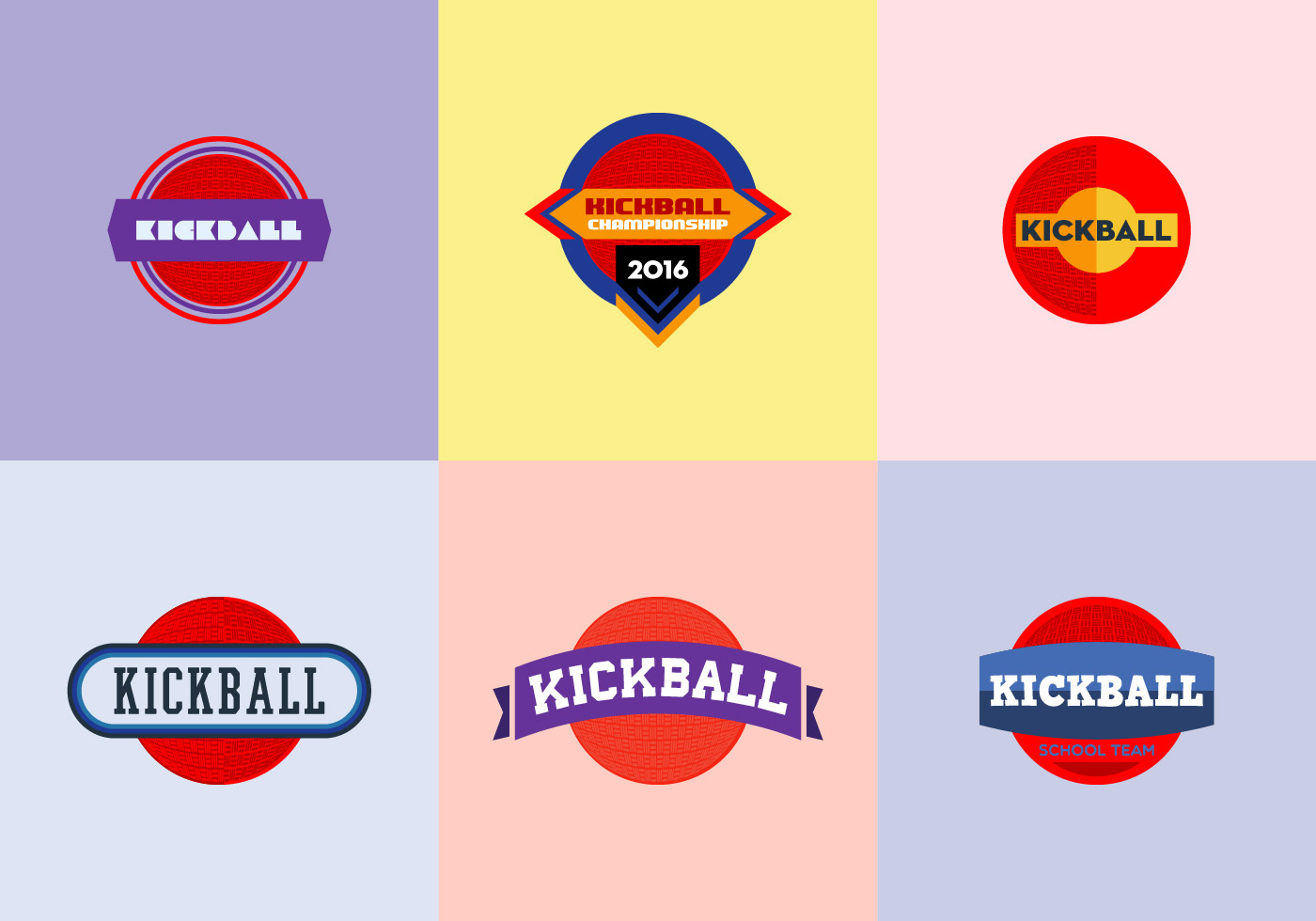 Free Kickball Vector Pack 107025 Vector Art at Vecteezy