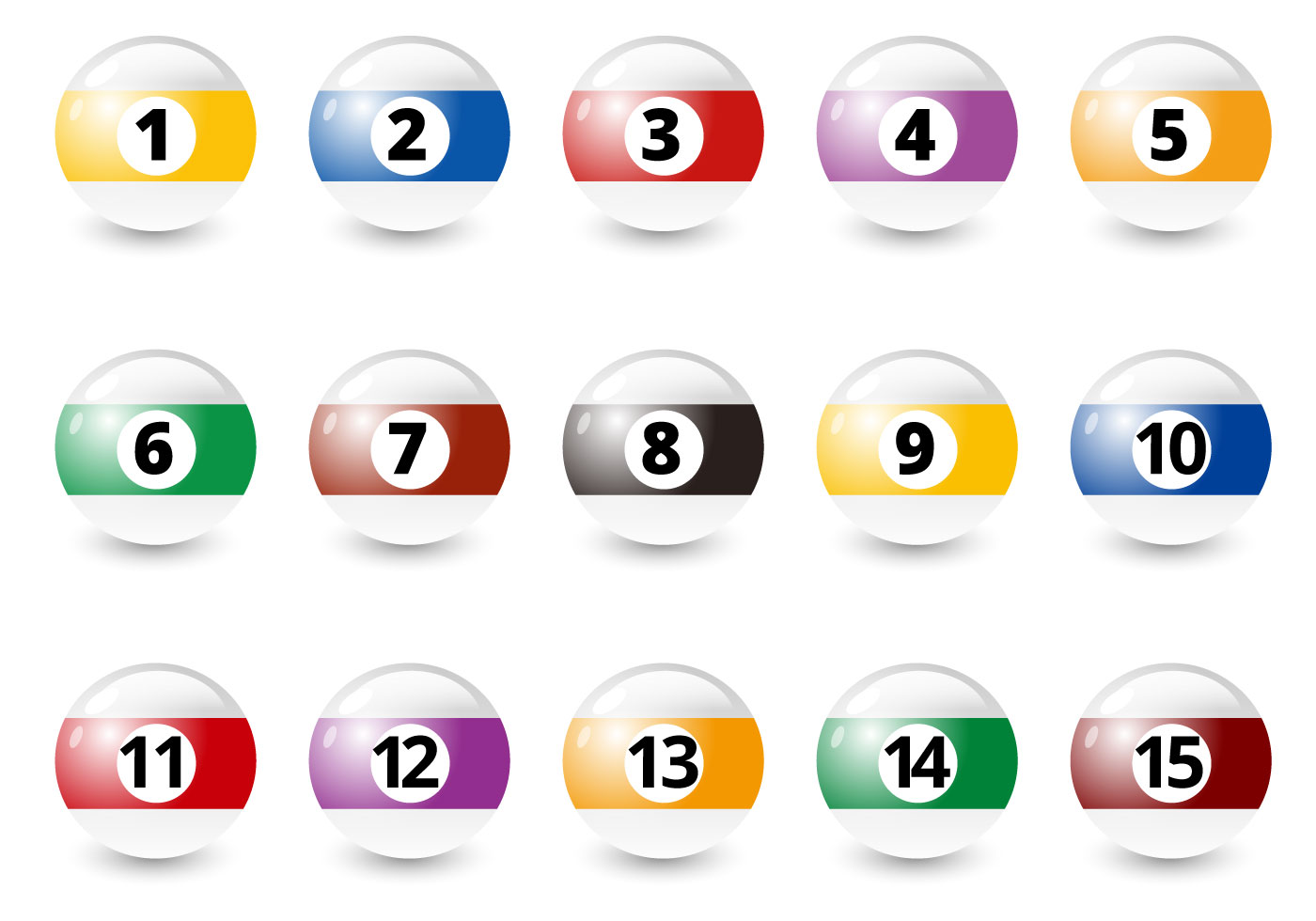 Free Billiard Balls Vector 107038 Vector Art at Vecteezy