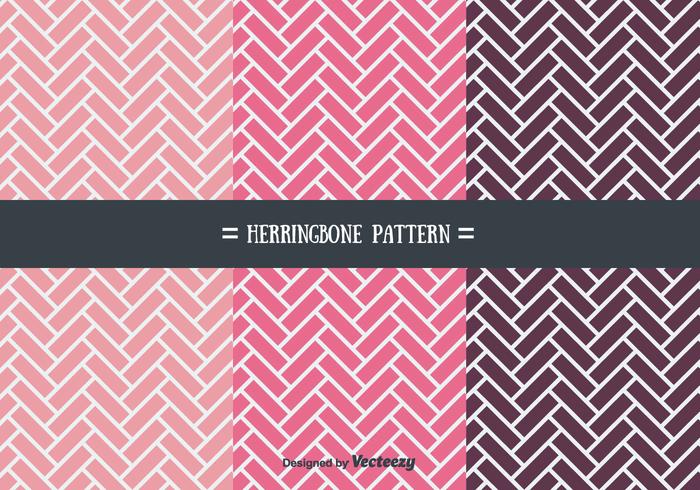 Girly Herringbone patrón de vectores