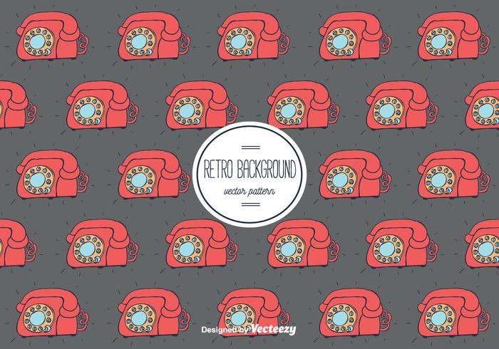 Retro Telephone Background vector