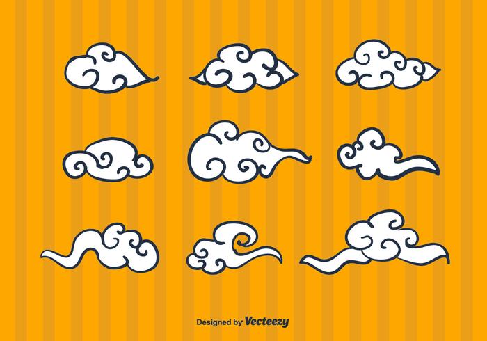 Chinese Clouds Vector