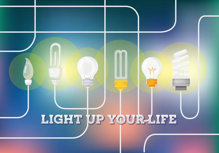 Free Light Bulb Vector Background