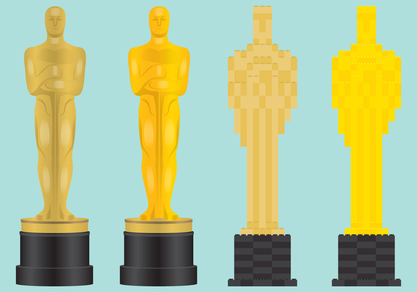 Oscar Statuette 3D model