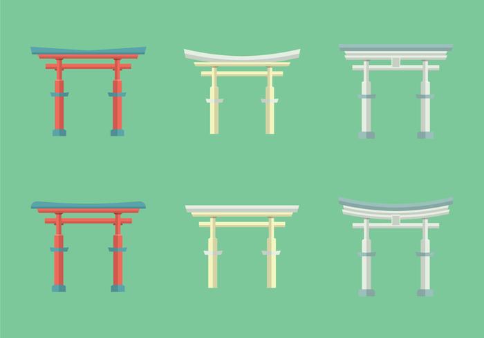 Torii ilustración vectorial libre vector