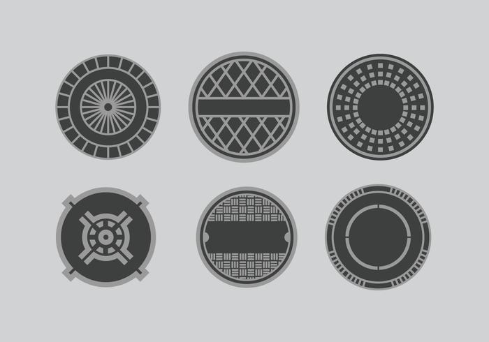 Manhole Vector Set Manhole Vector Set