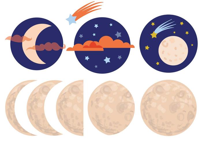 Free Moon Vectors