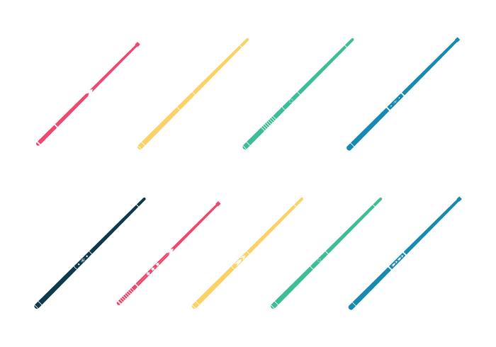 Free Pool Sticks Vector Illustration