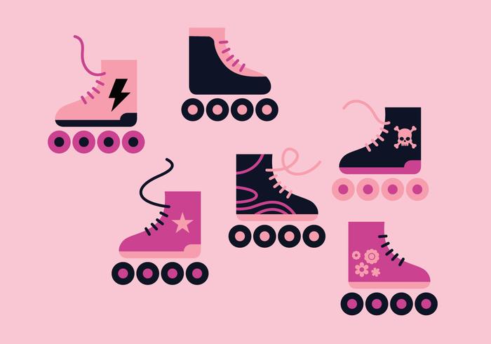 Roller Blade Vector Set Roller Blade Vector Set