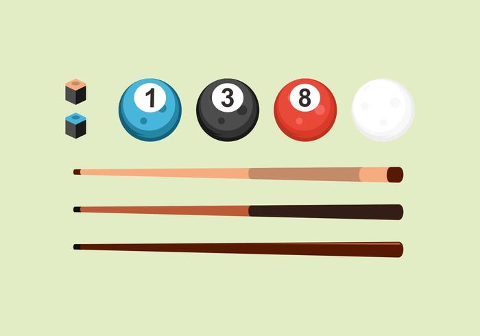 FREE POOL STICKS VECTOR