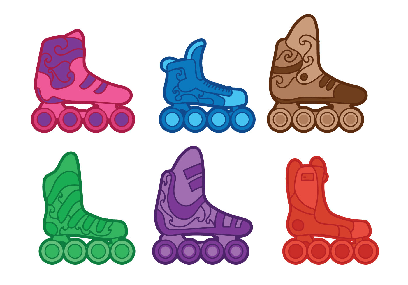 Roller Blade Vector Download Free Vector Art, Stock Graphics & Images