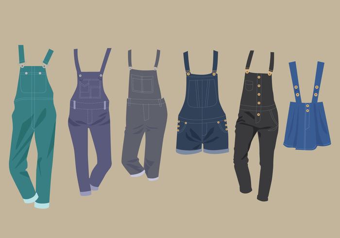 Overalls Design Vector