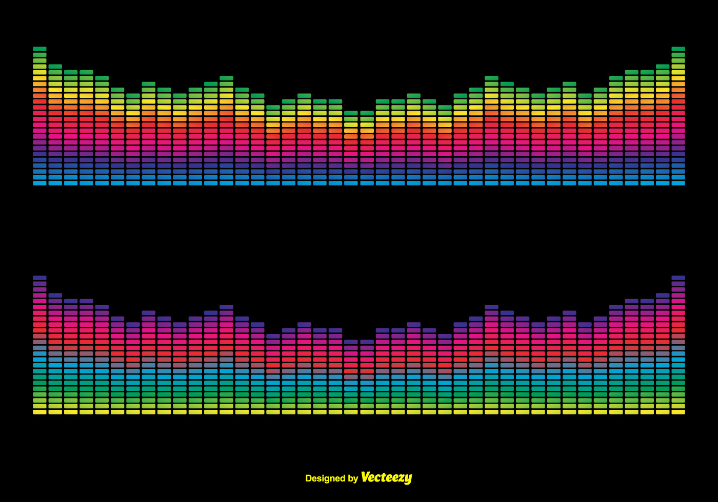 Colorful Vector Sound Bars Illustration - Download Free Vector Art