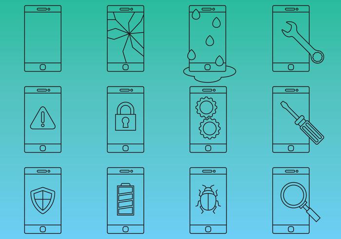 Cellphone Repair Icon Vectors Cellphone Repair Icon Vectors
