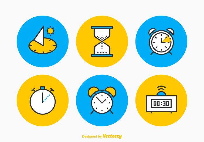 Icono de tiempo libre Icon Set vector