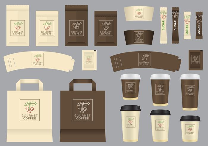 Vector Gourmet Coffee Shop Templates