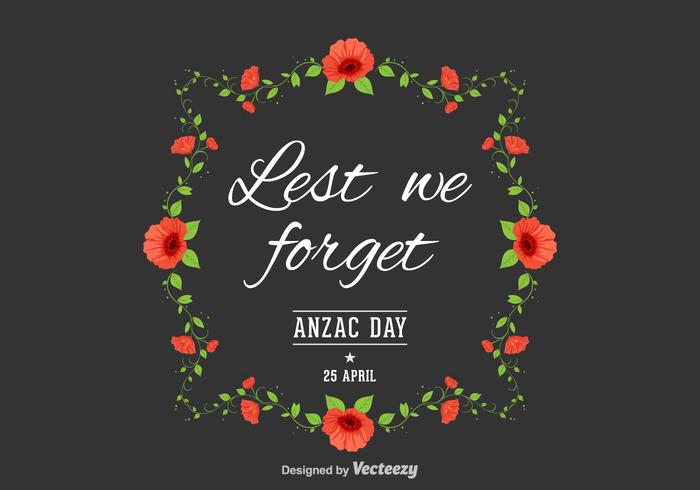 Fondo Anzac libre del vector del día