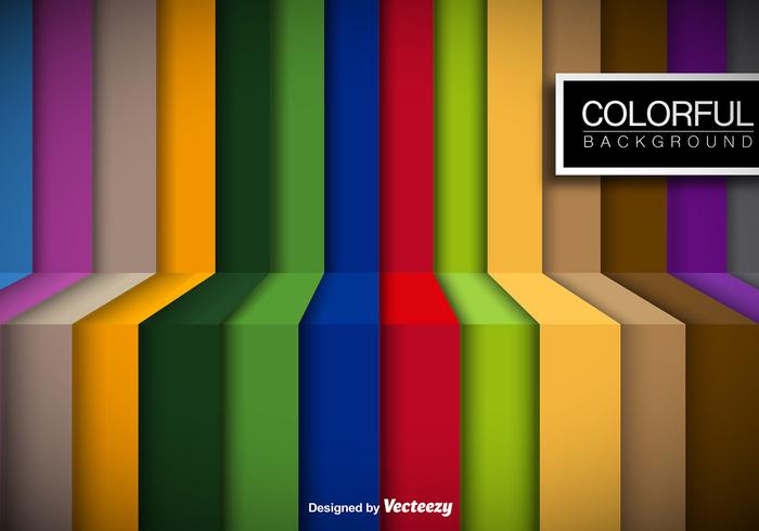 Colorful Stripes Vector Background