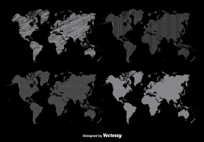 Worldmap conjunto de vectores