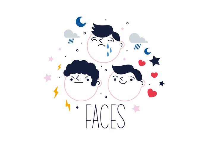 Free Faces Vector