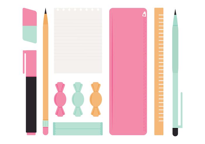 Vector School Supplies Vector School Supplies