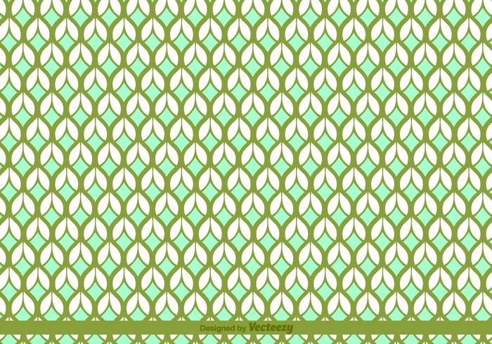 Retro Leaves Vector Pattern