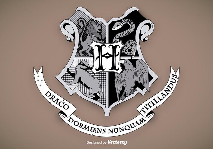 Hogwarts Escuela Escudo Vector