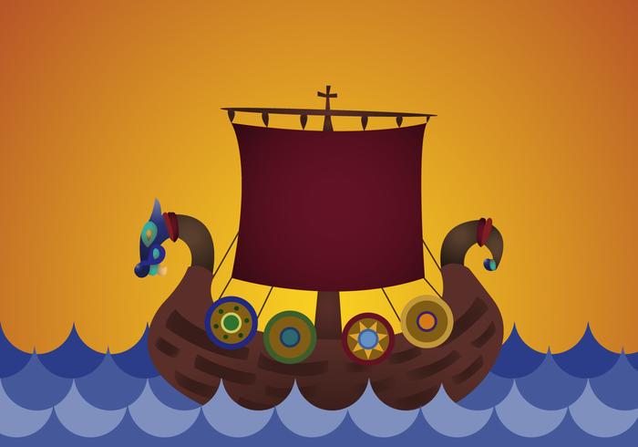 Free Viking Ship Vector