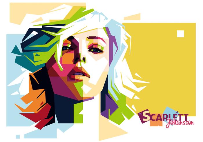 Scarlett Johansson Vector Portrait Scarlett Johansson Vector Portrait