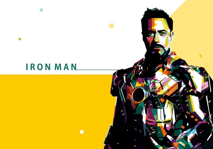 Iron Man Vector Retrato