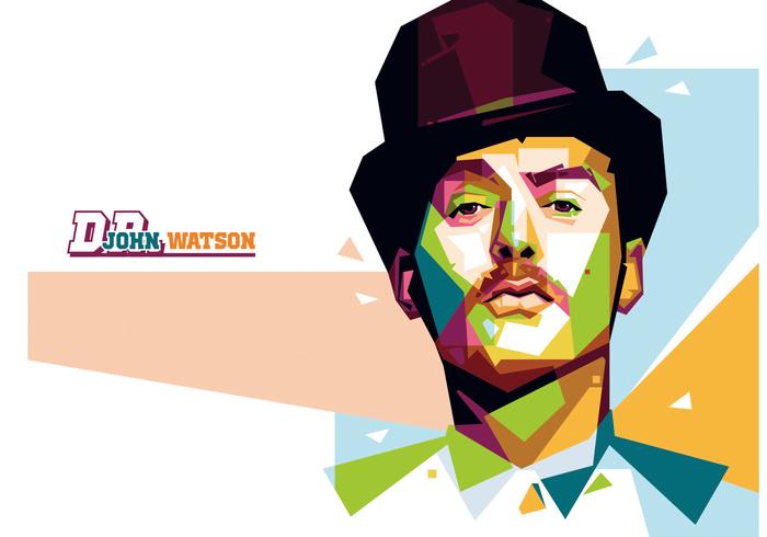 Dr. Watson Portrait Vector