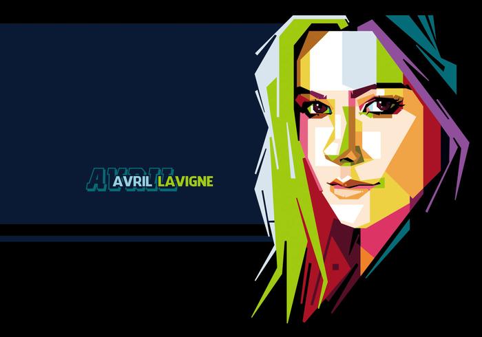 Avril Lavigne Vector Retrato