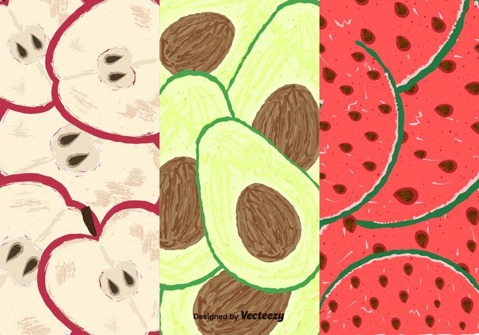 Free Fruits Slice Pattern vector