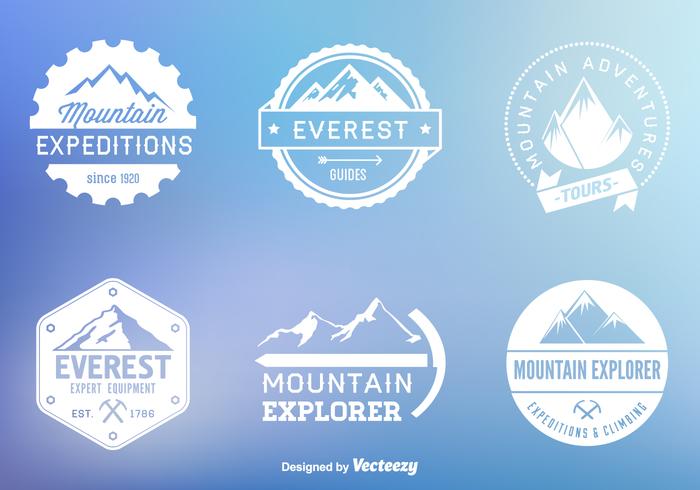 Mountain Vector Label Set