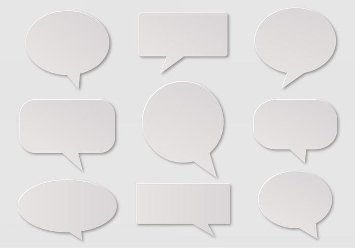 Free Vector Imessage, Speech And Communication Bubbles