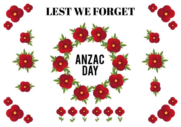 Elementos De Diseño Vector Libre Para El Día De Anzac