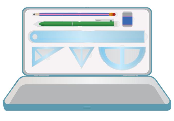Stationery Pencil Case Vector