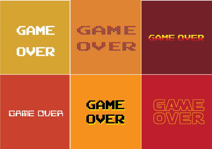 Game Over Vector