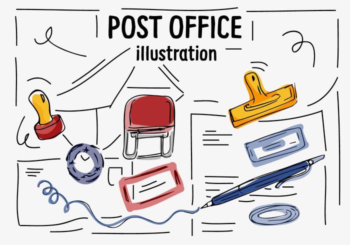 Post Office Vector Icons