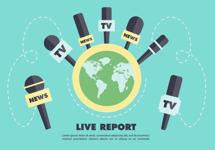 Journalism Press Vector Backround