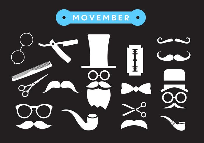 Movember Shave Vector Icons Movember Shave Vector Icons
