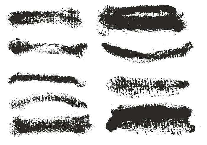 Vector Eroded Brush Strokes Set