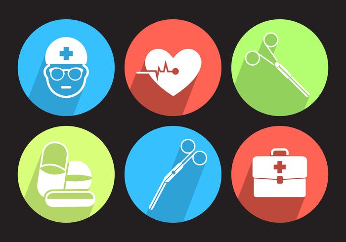 Iconos vectoriales médicos vector