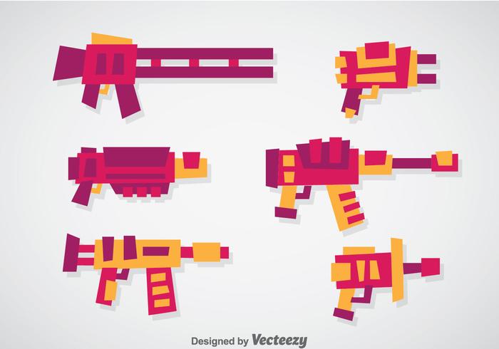 Juegos de Vector de pistola láser