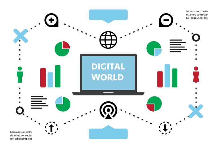 Vector libre plano de la comercialización del vector de fondo