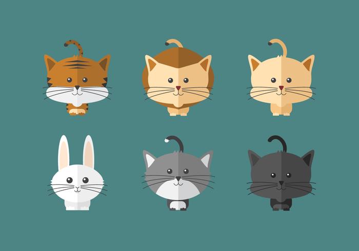 Cute Animal Set vector