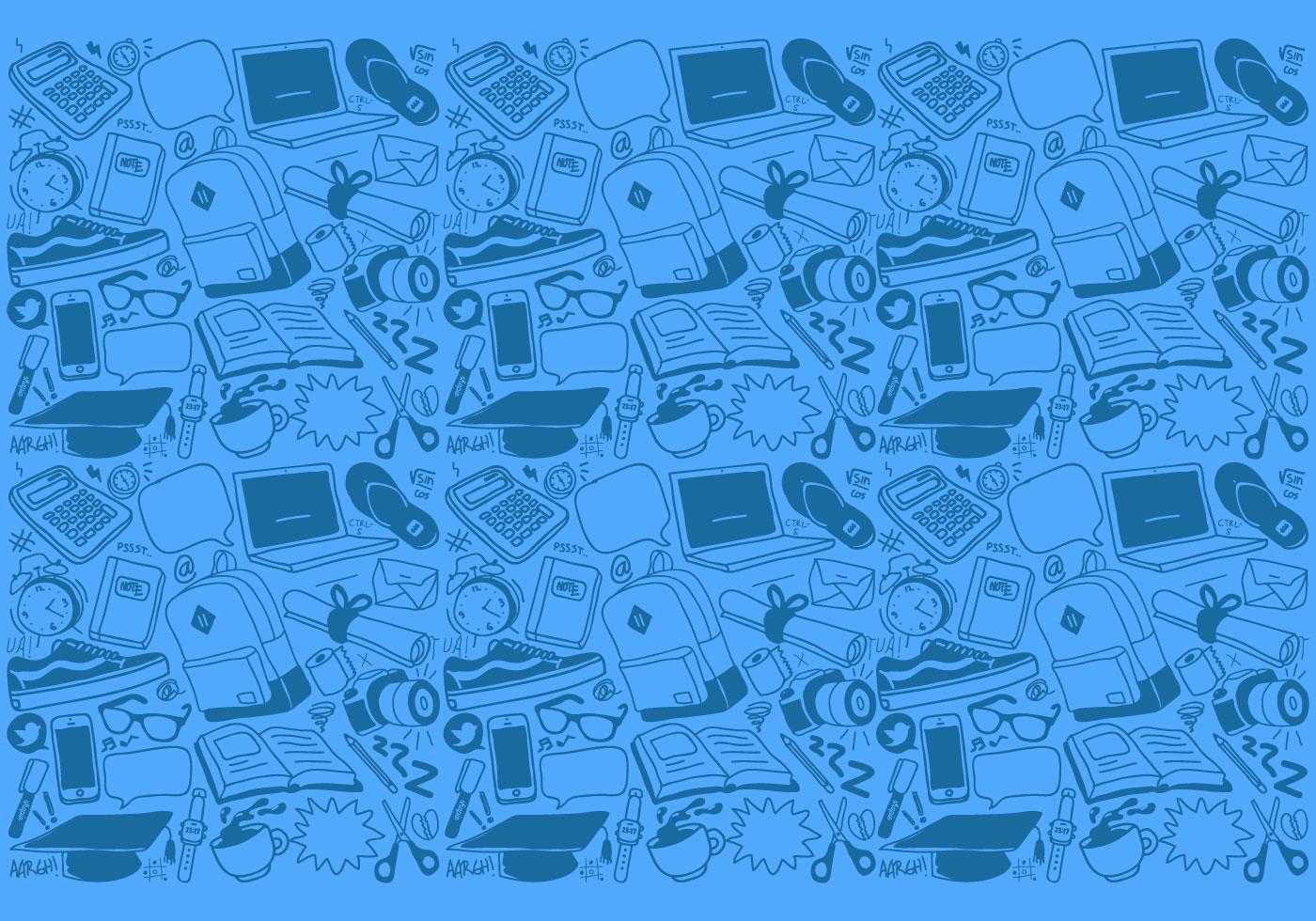School Elements Pattern 107614 Vector Art at Vecteezy