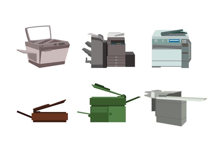 Isolated Photocopier Vector