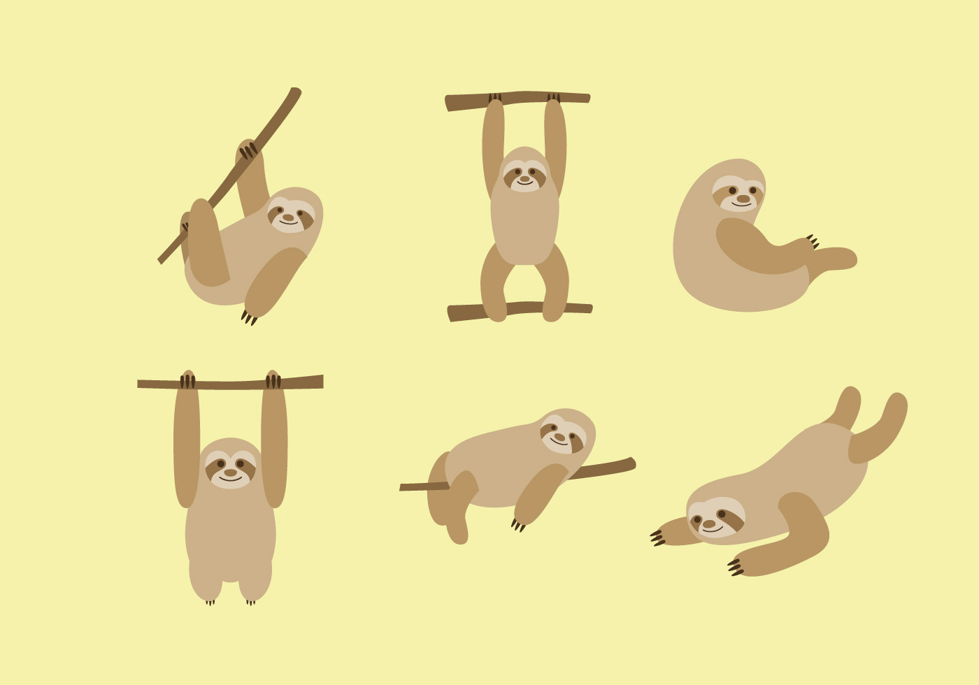 Download Sloth Free Vector Art - (873 Free Downloads)
