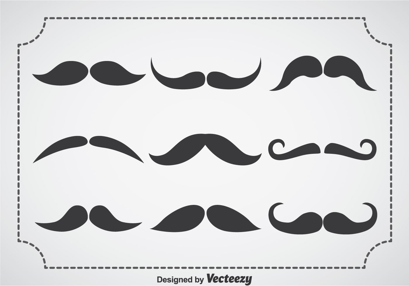 November Mustache Vector Sets - Download Free Vectors ...