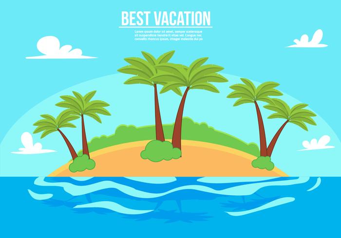 Free Vacation Vector Illustration